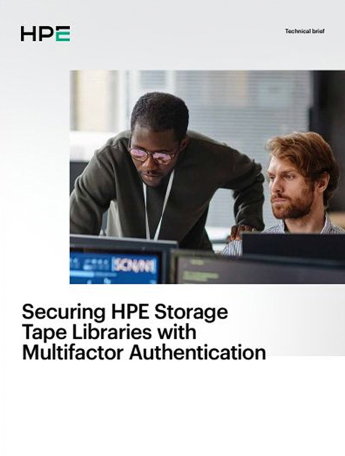 Securing HPE Storage Tape Libraries with Multifactor Authentification Technical Paper